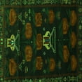 thumbnail image 1 of Ahgly Company Indoor Square Animal Green Traditional Area Rugs, 7' Square, 1 of 1