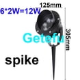thumbnail image 3 of Iluminación LED para exteriores, 12 W, 18 W, 24 W, focos con punta, CC de 12 V, 110 V y 220 V, lámpara de jardín, luz LED RGB para césped, lámpara para árbol, 3 of 5
