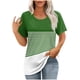thumbnail image 1 of Camisetas de Manga Corta para Mujeres Moda Impresa Cuello Redondo Camiseta, Lentejuelas Detalle para Primavera Verano Casual Y Fiesta, 1 of 9