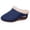 Blue, variant on RotHome Women’s Microsuede Moccasin Slippers with Memory Foam, Comfortable Indoor Outdoor Slip On House Shoes, Cozy Loafer Clog Slippers for Women