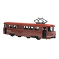 thumbnail image 3 of Tranvía clásico modelo vehículo juguete escala 1:90 realista colección utilería interactiva Retro rojo, 3 of 9