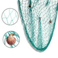 thumbnail image 4 of TETOU 1Pc Nature Fish Net with Shells Cotton Fishing Net Wall Decoration for Ocean Themed Pira'te Party, Hawaiian Beach Party Decor-Blue, 4 of 6