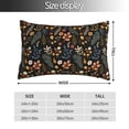 thumbnail image 2 of Pofeuu Autumn Floral Print Polyester Microfiber Plush Pillowcases, Super Soft and Cozy Pillow Case Covers with Envelop Closure（Pillow core not included）-14"x20", 2 of 6