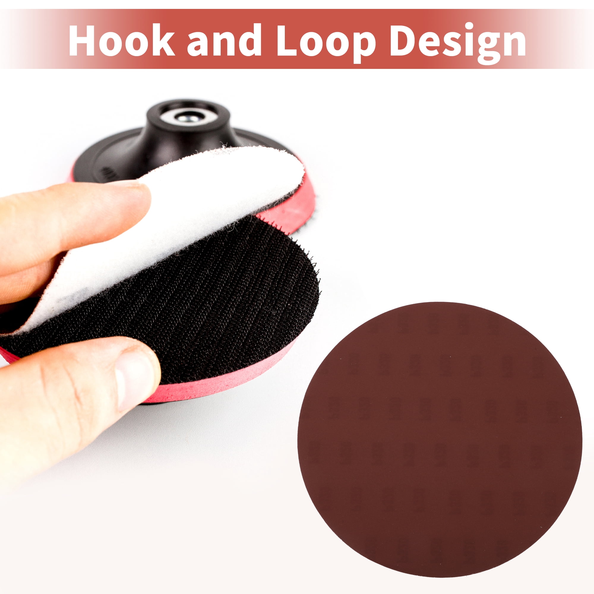 Unique Bargains 12 Inch Sanding Discs Round Hook and Loop Sandpaper 10 PCS 320 Grit
