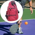 thumbnail image 3 of Sac à Dos Pickleball Intérieur et Extérieur Fermeture Éclair Sac Pickleball Rouge, 3 of 9