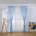 thumbnail image 2 of Cortina de poliéster para ventana, cenefas de gasa para decoración de dormitorio y sala de estar (azul), 2 of 8