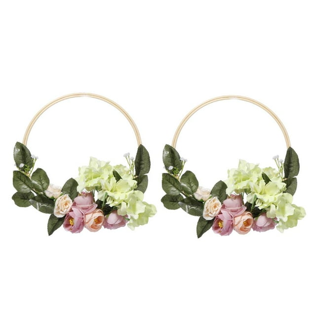 2pcs 8 " De Aro Artificiales Peonía Decoración Colgante Boda Yuyangstore Guirnalda de guirnalda de puerta delantera nueva