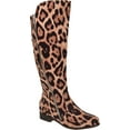 thumbnail image 1 of Women's Journee Collection Kerin Wide Calf Knee High Boot Leopard Microsuede 11 M, 1 of 6