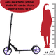 thumbnail image 4 of Scooter para Niños Altura Ajustable Ruedas de Goma Freno Trasero Plegable con Correa Apto a partir de 115 cm Soporta hasta 50 kg - Morado, 4 of 5