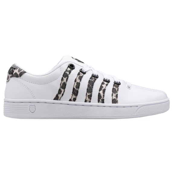 K-Swiss Womens Court Pro Ii Leopard Lace Up Athletic Sneakers Casual Shoes