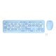 thumbnail image 2 of 2.4G Combo De Teclado Y Mouse Inalámbrico, 110 Teclas Diseño Retro Ergonómico De Tamaño Completo, Teclas Silenciosas De Silencio, Plug & Play Para, 2 of 7