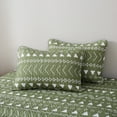 thumbnail image 4 of Quilt Sets Twin Size 2-Piece,Sage Green Geometric Print Bedspread Set,1400 Thread Count Microfiber Coverlet & Pillowshams, 4 of 6