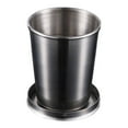 thumbnail image 1 of Stainless Steel Folding Cup Camping Cookware Retractable Cup Camping Utensils, 1 of 10