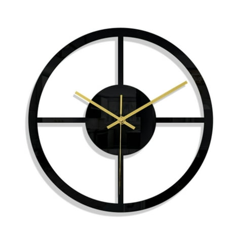Creative Metal Wall Clock Nordic Hollow Wall Clocks Home Decora