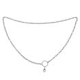 thumbnail image 2 of Moda mujer hombre cadena collar DIY joyería accesorios plata Yinane Collar, 2 of 7