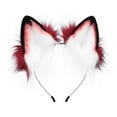 thumbnail image 1 of GPOECD Serre-Tête Oreilles de Loup Fait Main Accessoires de Fête pour Événements à Thème 03_RD2, Taille Unique, 1 of 2
