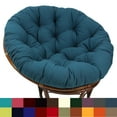 thumbnail image 2 of Blazing Needles Twill Papasan Cushion, 48" x 6" x 48", Black, 2 of 5