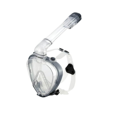 U.S. Divers AirGo Purge LX Submersible Panoramic Full Face Snorkeling (Best Snorkel Mask For Small Faces)