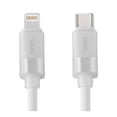thumbnail image 1 of Cable Tipo C a Lightning Onn 1.2m Silicón 27 W Blanco, 1 of 4