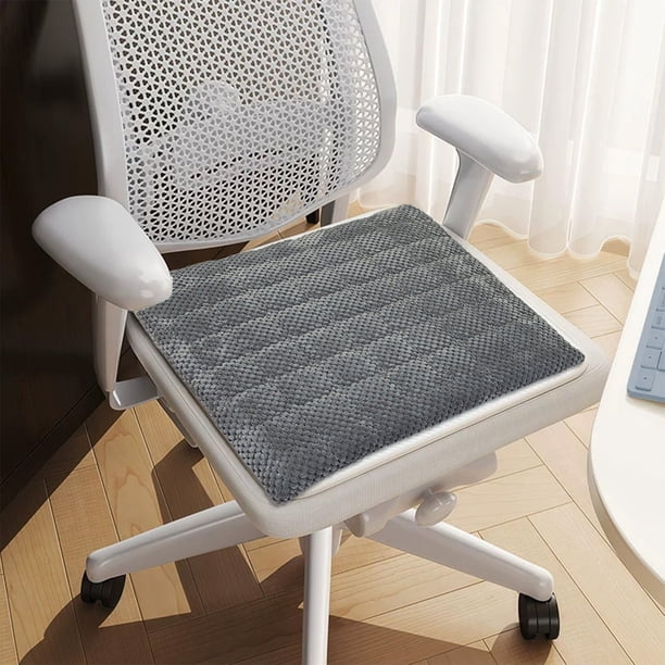 Cojín de pana para silla de comedor | Cojín cuadrado antideslizante de 39 cm | Desmontable y lavable a máquina | Cojín para silla de hogar, cocina, oficina, restaurante