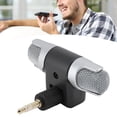 thumbnail image 1 of Lightweight  Microphone, L-Shap Gold Plated Plug Black Dual Channel Mini Stereo Microphone, ABS for Tablet Mobile Phone Level 3,Level 4, 1 of 7
