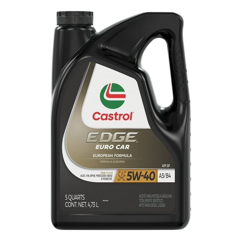 Castrol EDGE Euro 5W 40 A3 B4 Advanced Full Synthetic Motor Oil 5 Quarts