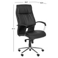 thumbnail image 4 of SAFAVIEH Fernando Desk Chair Black, 4 of 6