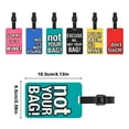 BUBABOX 6 Pcs Bright, Funny Luggage Tags, Waterproof PVC Travel Tags