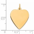thumbnail image 3 of Sterling Silver GP Engraveable Heart Polished Disc Charm QM391G/50, 3 of 4
