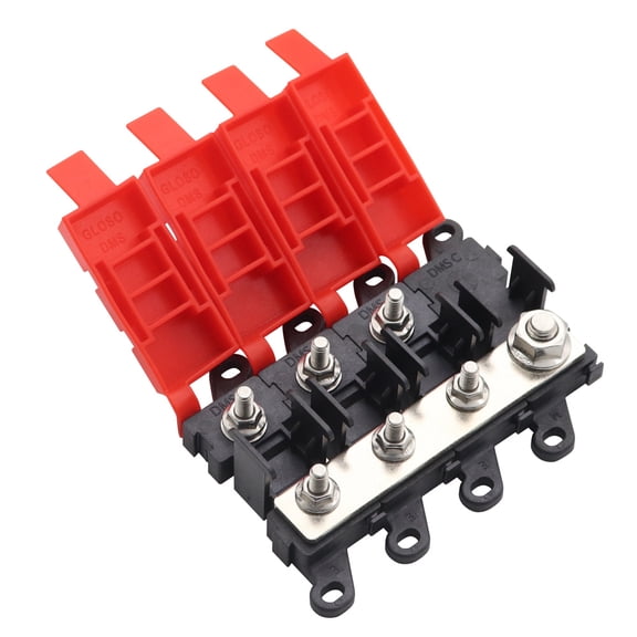 Furulu Distribution Block 1 in 3 out 3-way Fuse Holder 200A Multi-pole Fuse Block