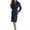 Navy, variant on HNMKIU Plus Size Womens Robe Thickened Flannel Bathrobe Full Sleepwear Cozy Loungewear for Home Comfort and Warmth Coffee,XXXL
