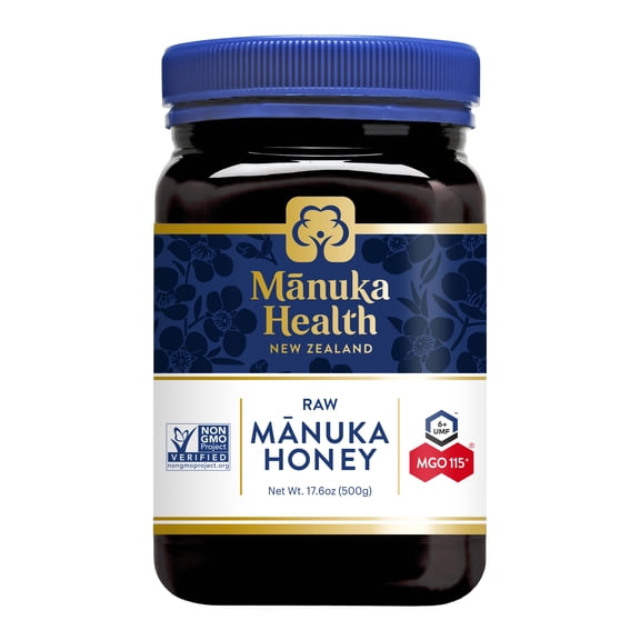 Manuka Health UMF  6 /MGO115  Manuka Honey Natural Supplement 17.6oz, Allergens Not Contained