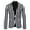 White, variant on Gubotare Men's Casual Suit Jacket Leopard Print Casual British Fashion Slim Fit Suit Men's Coat (White, XXL)