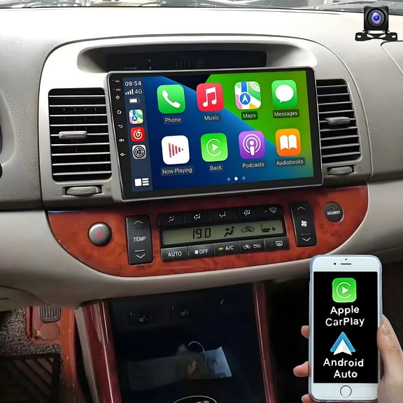 Gsuatey Android 15 Car Stereo for Toyota Camry 2000-2006, 9 inch Touchscreen Radio with Wireless CarPlay Android Auto GPS Navigation WiFi Bluetooth Mirror Link DSP FM RDS   Backup Camera 2 64GB