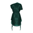 thumbnail image 5 of Efsteb Women's Wear to Work Dresses Off the Shoulder Summer Dress with Short Sleeves Sequin Bling Formal Cocktail Dress (Green,XXL), 5 of 6