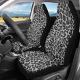 thumbnail image 2 of XYZCANDO Black Leopard Print Pattern Car Seat Covers Front Seats for Woman Soft Front Seats Protector Premium Durable, for Truck Sedan SUV, 2 of 10