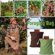 Foraging Bag Fruit Picking Bag Waist Hanging Tool Bag For Camping Hunting,,Brown - image 2 of 5