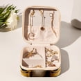 thumbnail image 6 of Bee Travel Portable Square Jewelry Box - Bracelet Holder and Jewelry Stand - Ideal for Rings, Earrings, Necklaces, and Bracelets - Suitable for Girls and Women, 6 of 6