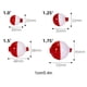 thumbnail image 3 of Advancent Flotador de pesca de 12 Uds. De largo alcance, duradero, duro, rojo, blanco, a prueba de corrosión, flotadores de plástico, Pescar, 3 of 6