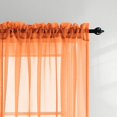 thumbnail image 3 of HAHDAXIA Autumn Fall Decor Orange Short Curtains 45 Inch Length for Kitchen Bathroom Windows 2 Panels Rod Pocket Thanksgiving Havest Small Sheer Curtains for Bedroom Boys Kids Room Laundry Ro, 3 of 6