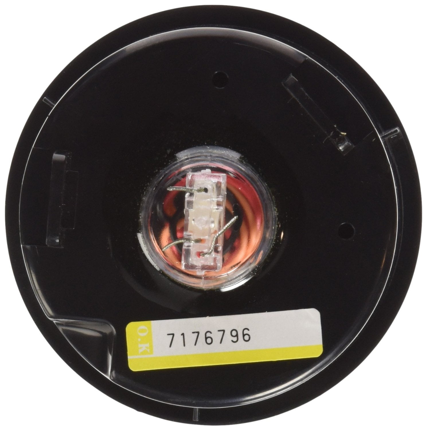 0713 Wrangler JK Round Front Turn Signal Lenses with Amber LEDs, Clear