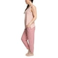 thumbnail image 3 of MUK LUKS Tank and Jogger Pajama Set, Rose Cloud/Animal, Medium, 3 of 4