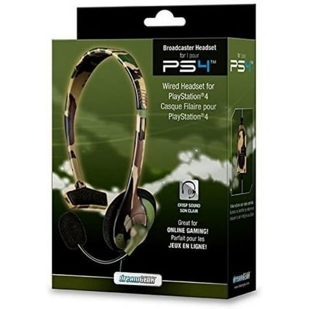 UPC: 0845620064205 | DreamGear Broadcaster Wired Headset: Camo for PlayStation 4