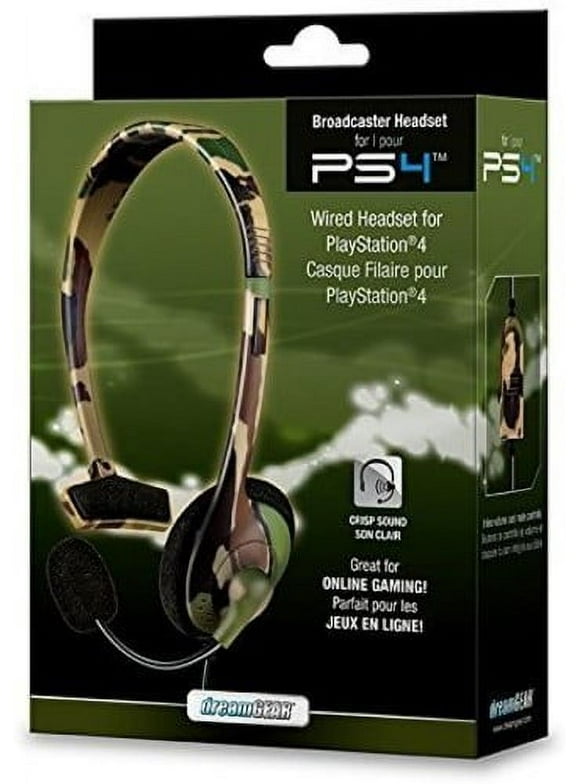 DreamGear Broadcaster Wired Headset: Camo for PlayStation 4