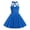 Blue, variant on Girls 50s Vintage Polka Dot Vintage Swing Dress 1950s Rockabilly Audrey Hepburn Prom Tea Party Dresss