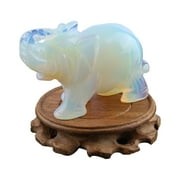 HomeLife Elephant Statue 1pc 1.57 Realistic Exquisite Collectible Living Room Bedroom Animal Sculpture Ornament Mini Elephant Ornament