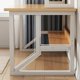 thumbnail image 4 of Shelf Single Office Desks - Write Computer Workbench - Student Office Desks - Simplicity Home Rangement Bureau - Home Furniture QF50OD My Lux Decor Round, 4 of 15