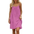 thumbnail image 4 of Horkkom Summer Dresses for Women Mini Sleeveless Backless Dresses Outdoor Beach Vacation Sundresses, S-3XL, 4 of 7