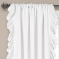 thumbnail image 2 of Lush Decor Reyna - Juego de Paneles de Cortina de Ventana con Volantes, par, 54 Pulgadas de Ancho x 63 Pulgadas de Largo, Blanco, Juego de Cortinas fluidas, Cortinas románticas con Volantes para, 2 of 15