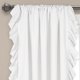 thumbnail image 2 of Lush Decor Reyna - Juego de Paneles de Cortina de Ventana con Volantes, par, 54 Pulgadas de Ancho x 63 Pulgadas de Largo, Blanco, Juego de Cortinas fluidas, Cortinas románticas con Volantes para, 2 of 15